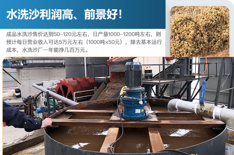 水洗砂的原料是什么？水洗沙一年能掙多少錢？