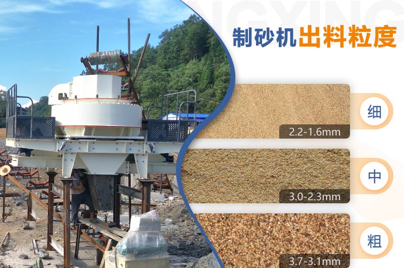 紅星機(jī)器HVI制砂機(jī)的粗、中、細(xì)粒度范圍