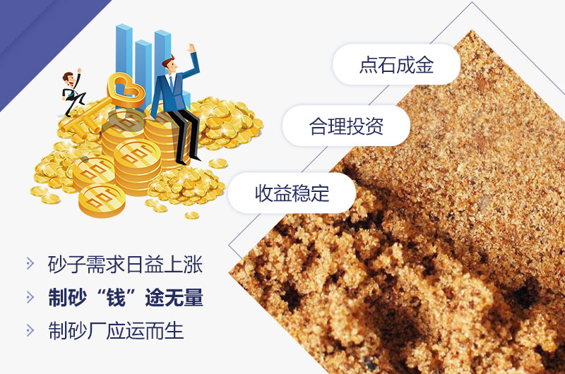 石頭制砂低投資，高收益